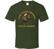 Load image into Gallery viewer, Army - 10th Cavalry Regiment W Cavalrymen - Buffalo Soldiers T Shirt
