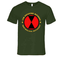 Load image into Gallery viewer, Army - 7th Infantry Division, (Hourglass Division) without background - T Shirt, Premium and Hoodie