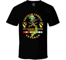 Load image into Gallery viewer, Army - Vietnam Combat Cavalry Veteran With 1st Cavalry Division Shoulder Sleeve Insignia V1 - T Shirt, Premium & Hoodie