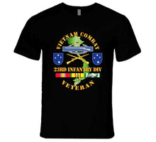 Load image into Gallery viewer, Vietnam Combat, Infantry Veteran, with 23rd Infantry Division, with Shoulder Sleeve Insignia - V1 - T Shirt, Premium and Hoodie