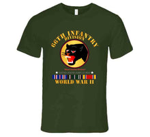 Load image into Gallery viewer, Army - 66th Infantry Division, "Black Panther" Division, World War II with European Theater Service Ribbons - T Shirt - Premium