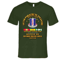 Load image into Gallery viewer, Hamburger Hill, 3rd Battalion, 187th Infantry with Vietnam Service Ribbons - T Shirt, Premium and Hoodie