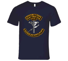 Load image into Gallery viewer, Navy - Rate - Construction Electrician - T-Shirts - Premium