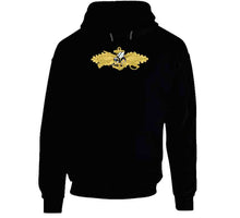 Load image into Gallery viewer, Navy - Seabee Combat Warfare Specialist Badge (Officer) with Color Seabee T Shirt, Premium and Hoodie