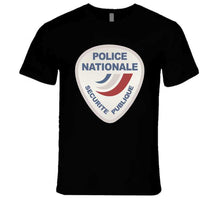 Load image into Gallery viewer, Police Nationale France Police Patch Blanc T Shirt