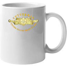 Load image into Gallery viewer, Uscg - Cutterman Badge - Officer - Gold T Shirt
