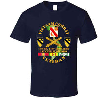 Load image into Gallery viewer, Army - Vietnam Combat Veteran, with 1st Batallion, 21st Artillery, Distinctive Unit Insignia, 1st Cavalry Division - T Shirt, Hoodie, and Premium