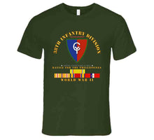 Load image into Gallery viewer, Army - 38th Infantry Division with WWII (Pacific Theater) Service Ribbons - T Shirt, Premium and Hoodie
