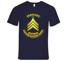 Load image into Gallery viewer, Sergeant - E5 - w Text - Retired - T-Shirts - Premium