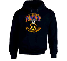 Load image into Gallery viewer, NAVY - Rank - E7 - CPO - Hoodie