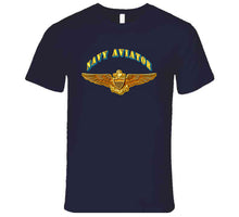 Load image into Gallery viewer, Emblem - Navy - Navy Aviator - T-Shirts - Premium