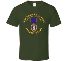 Load image into Gallery viewer, Wounded In Action - Purple Heart - T-Shirts - Premium