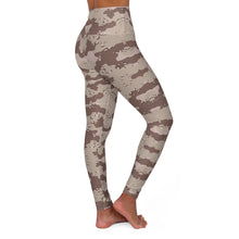 Load image into Gallery viewer, High Waisted Yoga Leggings - Military Chocolate Chip Desert Camouflage