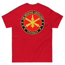 Load image into Gallery viewer, 52nd Air Defense Artillery - Veteran - Front Back - Men's heavyweight tee