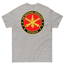 Load image into Gallery viewer, 52nd Air Defense Artillery - Veteran - Front Back - Men's heavyweight tee