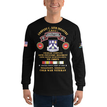 Load image into Gallery viewer, Men’s Long Sleeve Shirt - C CO, 58th Infantry (LRSU), Nellingen, Germany Cold War Veteran w COLD SVC