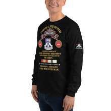 Load image into Gallery viewer, Men’s Long Sleeve Shirt - C CO, 58th Infantry (LRSU), Nellingen, Germany Cold War Veteran w COLD SVC