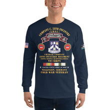 Load image into Gallery viewer, Men’s Long Sleeve Shirt - C CO, 58th Infantry (LRSU), Nellingen, Germany Cold War Veteran w COLD SVC
