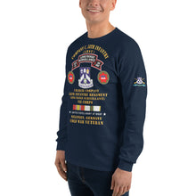 Load image into Gallery viewer, Men’s Long Sleeve Shirt - C CO, 58th Infantry (LRSU), Nellingen, Germany Cold War Veteran w COLD SVC