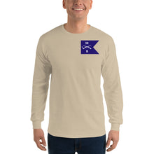 Load image into Gallery viewer, Men’s Long Sleeve Shirt - B Co, 1st Battalion, 58th Infantry Guidon Front, Crest Back with 1/58 Branch