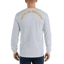 Load image into Gallery viewer, Men’s Long Sleeve Shirt - Lets Go Brandon - 1 Line - Back