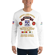 Load image into Gallery viewer, Men’s Long Sleeve Shirt - C CO, 58th Infantry (LRSU), Nellingen, Germany Cold War Veteran w COLD SVC