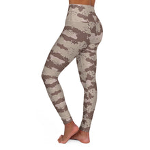 Load image into Gallery viewer, High Waisted Yoga Leggings - Military Chocolate Chip Desert Camouflage