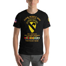 Load image into Gallery viewer, Short-Sleeve Unisex T-Shirt - 34th Scout Dog Plt - Vietnam War Vet SFC Dobson