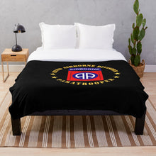 Load image into Gallery viewer, Army - 82nd Airborne Division - Paratrooper Throw Blanket
