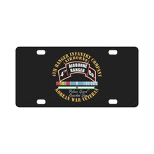 Load image into Gallery viewer, 4th Ranger Infantry Company - Airborne - Korea w SVC Ribbons X 300 Classic License Plate
