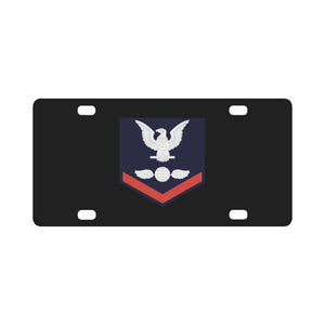 Rank Insignia - US Navy - E4 - Aviation Electricians Mate (EM) - Rate - Rank - PO3 wo Txt X 300 Classic License Plate