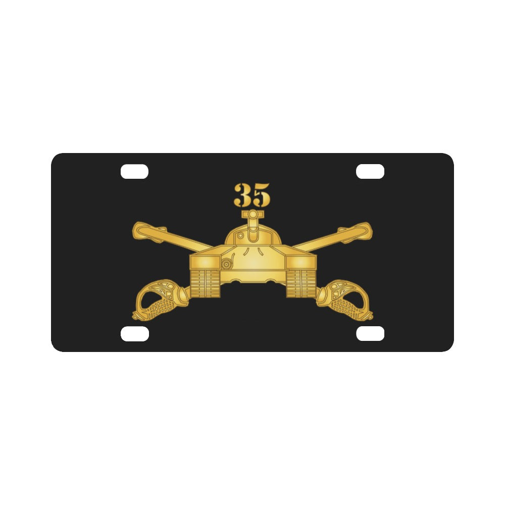 Army - 35th Armor - Armor Branch wo Txt X 300 Classic License Plate