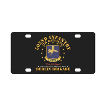 Load image into Gallery viewer, Army - 4th Battalion 502nd Infantry - Berlin Brigade X 300 Classic License Plate
