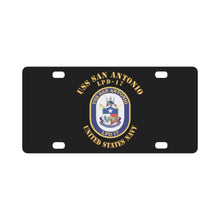 Load image into Gallery viewer, Navy - USS San Antonio (LPD-17) X 300 Classic License Plate
