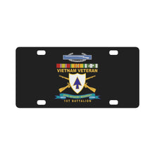 Load image into Gallery viewer, Army - 26th Infantry Regiment - DUI w Br - Ribbon - TOP - 1st Bn w CIB VN SVC X 300 Classic License Plate
