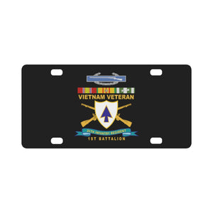 Army - 26th Infantry Regiment - DUI w Br - Ribbon - TOP - 1st Bn w CIB VN SVC X 300 Classic License Plate