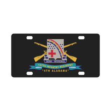 Load image into Gallery viewer, Army - 167th Infantry Regiment - DUI w Br - Ribbon - 4th Alabama X 300 Classic License Plate
