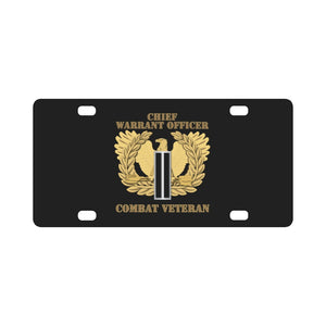 Emblem - Warrant Officer - CW6 - Combat Veteran X 300 Classic License Plate