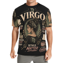 Load image into Gallery viewer, Virgo - perfection in progress Men's All Over Print Crew Neck T-Shirt
