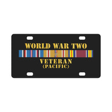 Load image into Gallery viewer, Army - WWII Veteran w PAC SVC Classic License Plate

