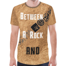 Load image into Gallery viewer, Men&#39;s All Over Print Mesh T-shirt - Between Rock and Hard Place
