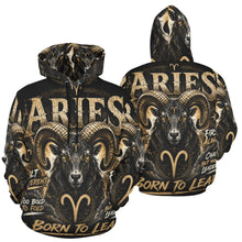 Load image into Gallery viewer, Aries - Born to lead Men's All Over Print Hoodie (USA Size)

