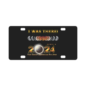 Total Eclipse - 2024 - I was There w Yellow Outline Classic License Plate