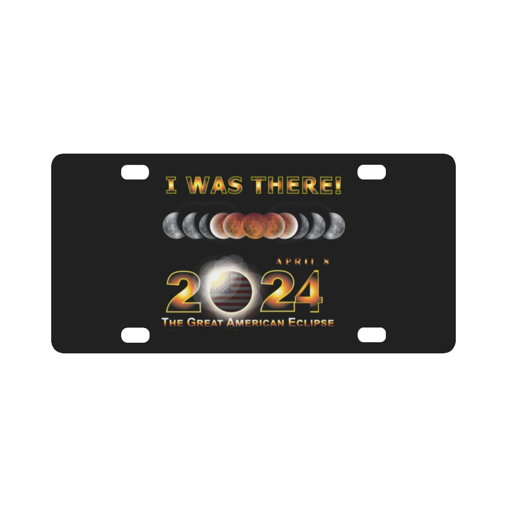 Total Eclipse - 2024 - I was There w Yellow Outline Classic License Plate