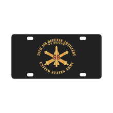 Load image into Gallery viewer, Army - 59th Air Defense Artillery - We Defend - Number Branch - US Army X 300 Classic License Plate
