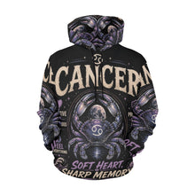 Load image into Gallery viewer, Cancer - Soft Heart, Sharp memory Men's All Over Print Hoodie (USA Size)
