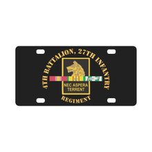 Load image into Gallery viewer, Army - 4th Battalion, 27th Infantry w VN SVC X 300 Classic License Plate
