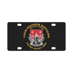 Army - DUI - 249th Engineer Battalion Classic License Plate