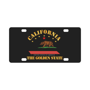 USA - California - The Golden State Classic License Plate