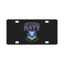 Load image into Gallery viewer, NAVY - Rank - E4 - PO3 - Gold w White X 300 Classic License Plate
